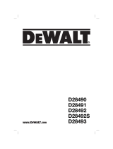 DeWalt D28493 Manuel utilisateur