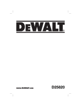 DeWalt D25820K Manuel utilisateur