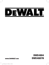 DeWalt DWE4884 Manuel utilisateur