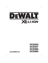 DeWalt DCD932 Manuel utilisateur