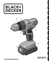 Black & Decker 1-Gang Akku-Bohrschrauber 18 Volt BDCDD18N Le manuel du propriétaire