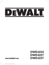 DeWalt DWE4233 Manuel utilisateur