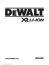 DeWalt DCS391 Manuel utilisateur