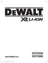 DeWalt DCF836 Manuel utilisateur