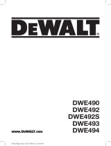 DeWalt DWE492S Le manuel du propriétaire