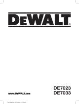 DeWalt DE7023 Manuel utilisateur