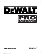 DeWalt Pro Landscaping DCM587 Manuel utilisateur