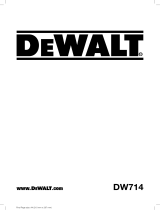 DeWalt DW714 Manuel utilisateur