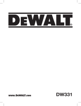 DeWalt DW331 Manuel utilisateur