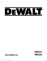 DeWalt DW333 Manuel utilisateur
