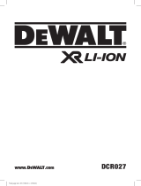DeWalt DCR027 Manuel utilisateur