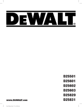 DeWalt D25820K Manuel utilisateur