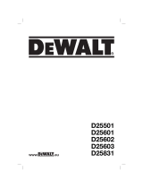 DeWalt D25603K Manuel utilisateur