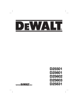 DeWalt D25831K Manuel utilisateur