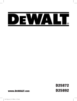 DeWalt D25892 Manuel utilisateur