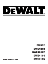 DeWalt DWE4114 Manuel utilisateur