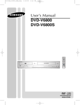 Samsung DVD-V6800 Le manuel du propriétaire