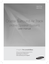 Samsung Crystal Surround Air Track HW-F750 Manuel utilisateur