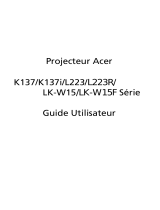 Acer K137i Manuel utilisateur