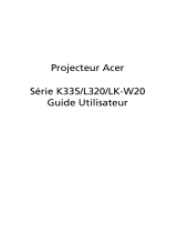 Acer K335 Manuel utilisateur