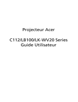 Acer C112 Manuel utilisateur