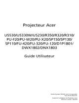 Acer U5330W Manuel utilisateur