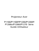 Acer P1266 Le manuel du propriétaire