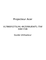 Acer VL7860 Manuel utilisateur