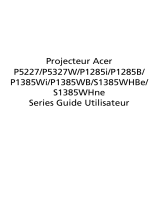 Acer P5227 Manuel utilisateur