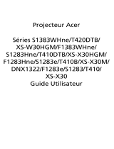 Acer S1383WHne Manuel utilisateur