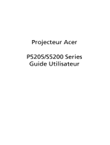 Acer P5205 Manuel utilisateur
