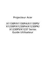 Acer X1237 Manuel utilisateur
