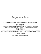 Acer X1326WH Manuel utilisateur