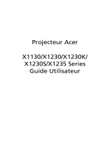 Acer X1235 Manuel utilisateur