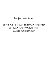 Acer X1161Pn Manuel utilisateur