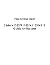 Acer P1163 Manuel utilisateur