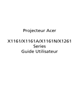 Acer X1161 Le manuel du propriétaire