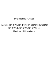 Acer X1270 Manuel utilisateur
