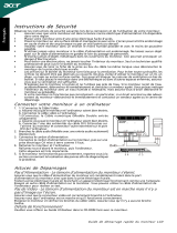 Acer P195HQL Guide de démarrage rapide