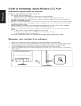 Acer PT167Q Guide de démarrage rapide