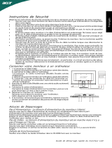 Acer P186HL Guide de démarrage rapide