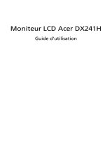 Acer DX241H Manuel utilisateur