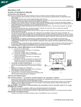 Acer X193HQV Guide de démarrage rapide