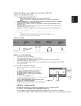 Acer XB270HU Guide de démarrage rapide