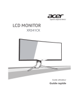 Acer XR341CK Guide de démarrage rapide