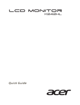 Acer K242HL Guide de démarrage rapide