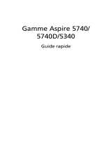 Acer Aspire 5740DG Guide de démarrage rapide