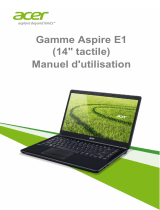 Acer Aspire E1-470PG Manuel utilisateur