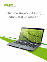 Acer Aspire E1-772 Manuel utilisateur