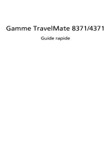Acer TravelMate 8371G Guide de démarrage rapide